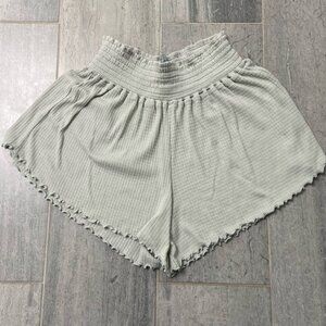 Project Social T Smock Rib Shorts Loungewear Sage Green Size Large